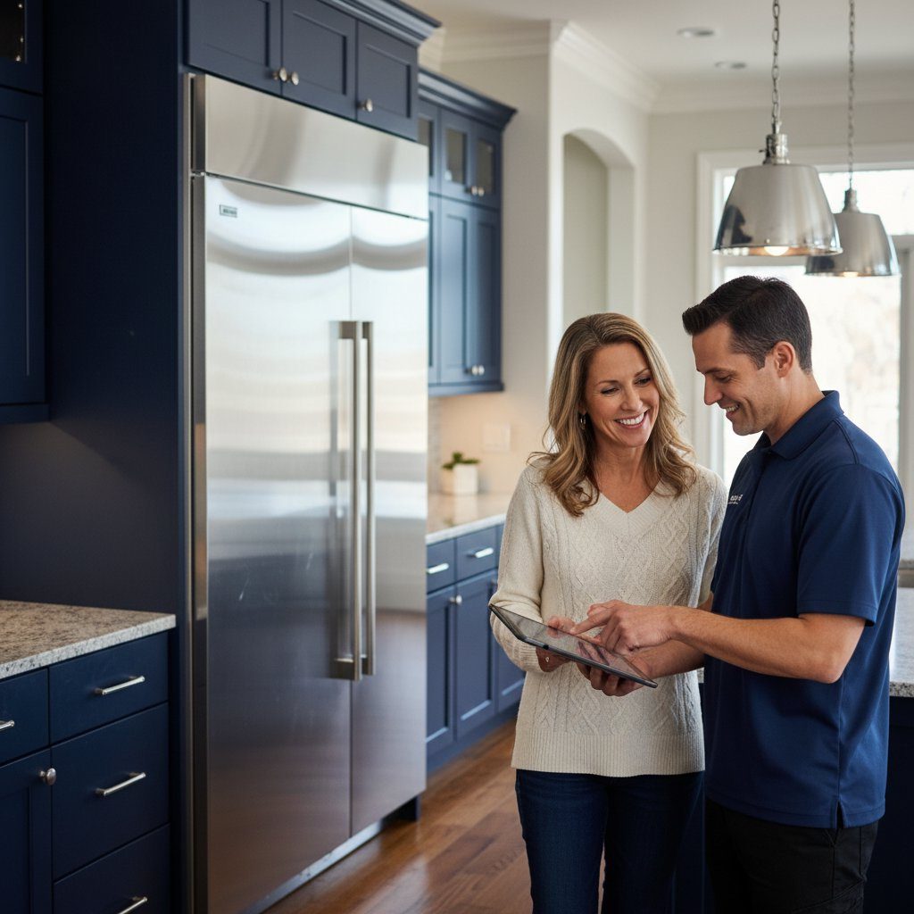 Appliance repair consultation in Parker home